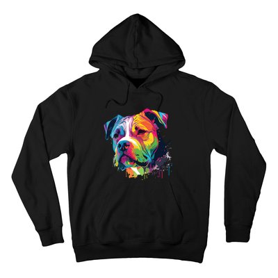 Colorful American Bulldog American Bully Men Women Hoodie