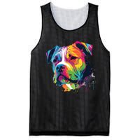 Colorful American Bulldog American Bully Men Women Mesh Reversible Basketball Jersey Tank