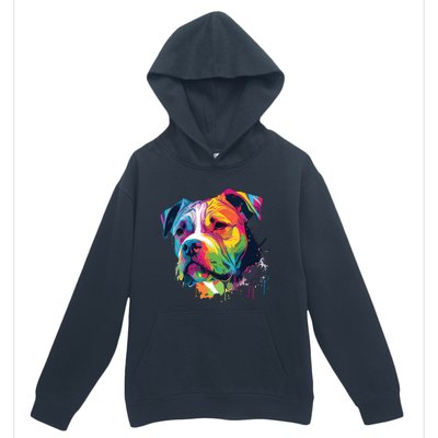 Colorful American Bulldog American Bully Men Women Urban Pullover Hoodie