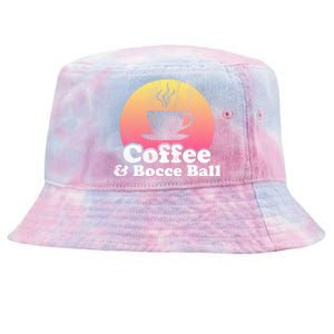 Coffee And Bocce Ball Cool Gift Tie-Dyed Bucket Hat