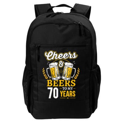 Cheers And Beers To My 70 Years 70th Birthday Backpack
