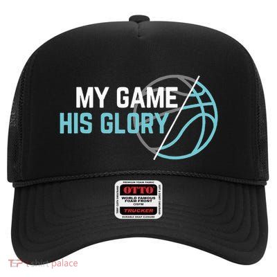 Christian Athlete Basketball High Crown Mesh Back Trucker Hat