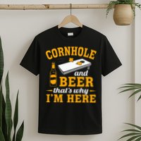 Cornhole And Beer Cornhole Player Funny Cornhole Team T-Shirt