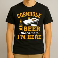 Cornhole And Beer Cornhole Player Funny Cornhole Team T-Shirt