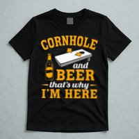 Cornhole And Beer Cornhole Player Funny Cornhole Team T-Shirt