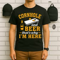 Cornhole And Beer Cornhole Player Funny Cornhole Team T-Shirt