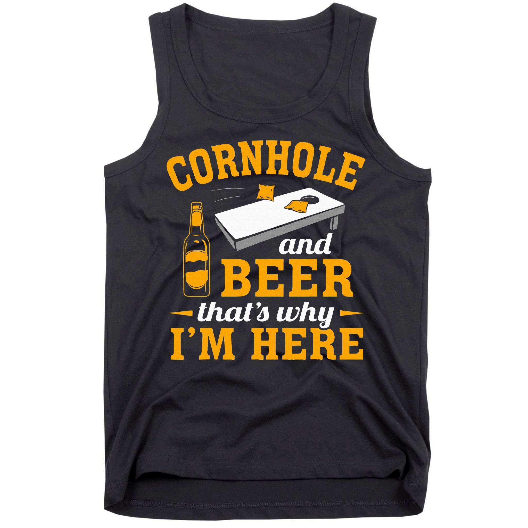 Cornhole And Beer Cornhole Player Funny Cornhole Team Tank Top