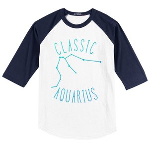 Classic Aquarius Constellation / Aquarius Astrology Quote Gift Baseball Sleeve Shirt