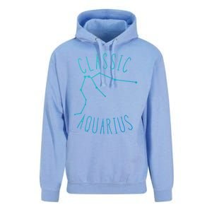 Classic Aquarius Constellation / Aquarius Astrology Quote Gift Unisex Surf Hoodie