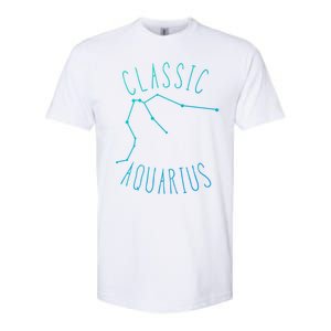 Classic Aquarius Constellation / Aquarius Astrology Quote Gift Softstyle CVC T-Shirt