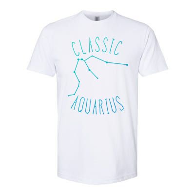 Classic Aquarius Constellation / Aquarius Astrology Quote Gift Softstyle CVC T-Shirt