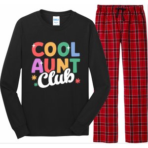 Cool Aunt Club Nephew Niece Nephews Auntie Cute Gift Long Sleeve Pajama Set