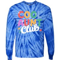 Cool Aunt Club Nephew Niece Nephews Auntie Cute Gift Tie-Dye Long Sleeve Shirt