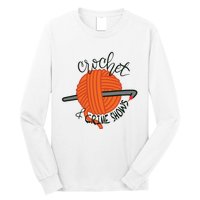 Crochet And Crimes Shows Funny True Crime Crocheting Lover Long Sleeve Shirt