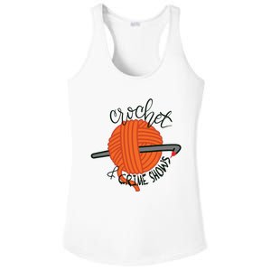 Crochet And Crimes Shows Funny True Crime Crocheting Lover Ladies PosiCharge Competitor Racerback Tank