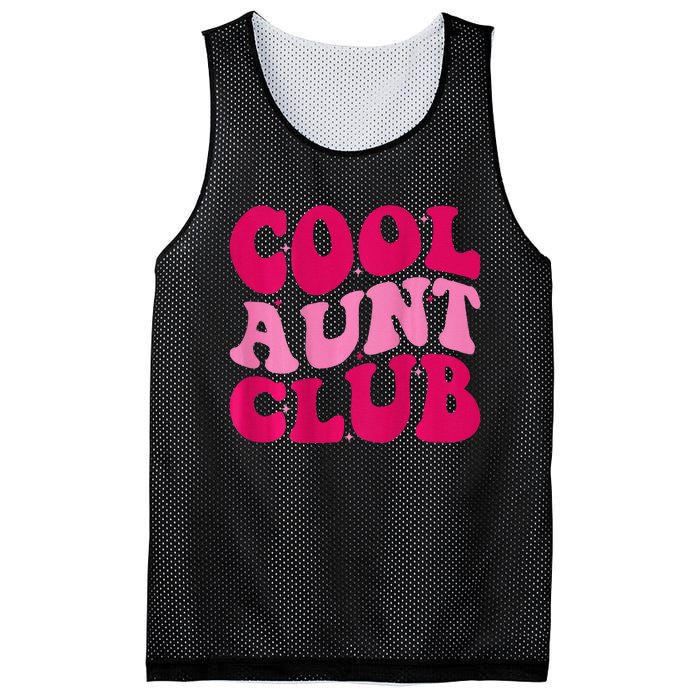 Cool Aunt Club Funny Aunt Apparel Cute Aunt Groovy Women Mesh Reversible Basketball Jersey Tank