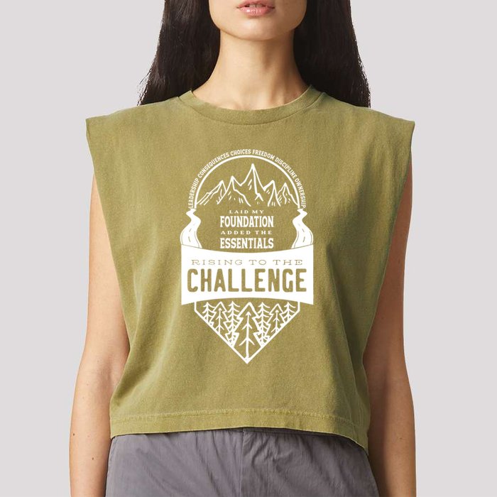 Challenge A Classical Conversations Homeschooler Gift Garment-Dyed Women's Muscle Tee