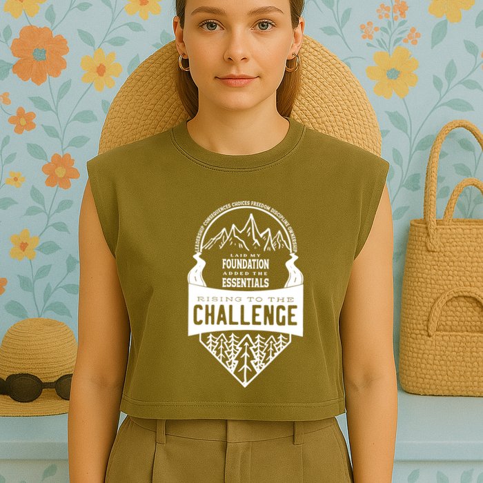 Challenge A Classical Conversations Homeschooler Gift Garment-Dyed Women's Muscle Tee