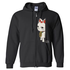 Cat Anime Cute Funny Manga Turbo Granny Kawaii Cat Full Zip Hoodie