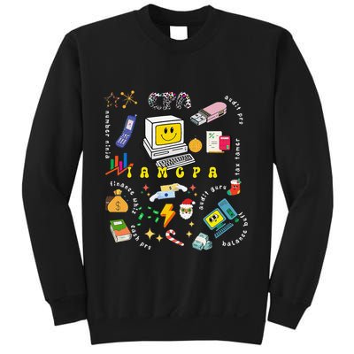 Christmas Accountant Calculator Finance Spreadsheet Cpa Xmas Sweatshirt