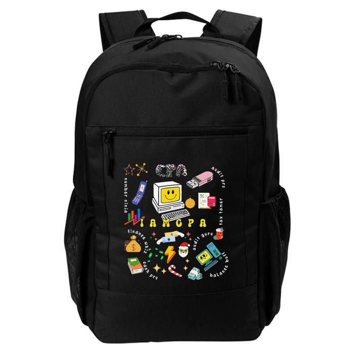 Christmas Accountant Calculator Finance Spreadsheet Cpa Xmas Backpack