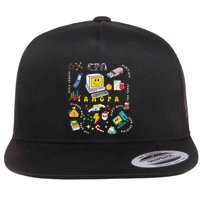 Christmas Accountant Calculator Finance Spreadsheet Cpa Xmas Flatbill Hat