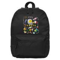 Christmas Accountant Calculator Finance Spreadsheet Cpa Xmas 16 in Basic Backpack