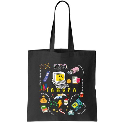 Christmas Accountant Calculator Finance Spreadsheet Cpa Xmas Bag