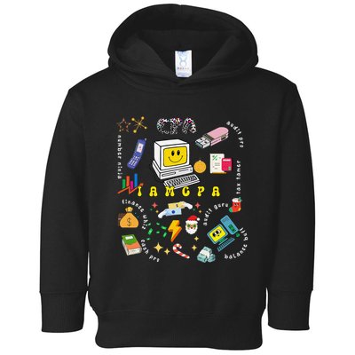 Christmas Accountant Calculator Finance Spreadsheet Cpa Xmas Toddler Hoodie