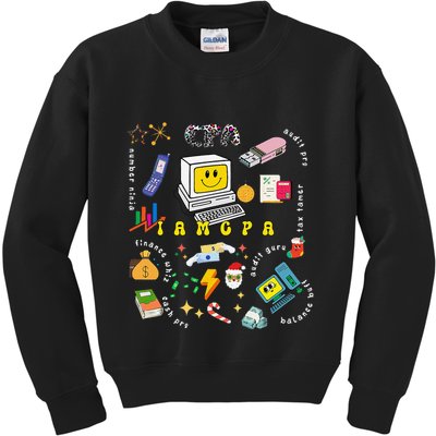 Christmas Accountant Calculator Finance Spreadsheet Cpa Xmas Kids Sweatshirt