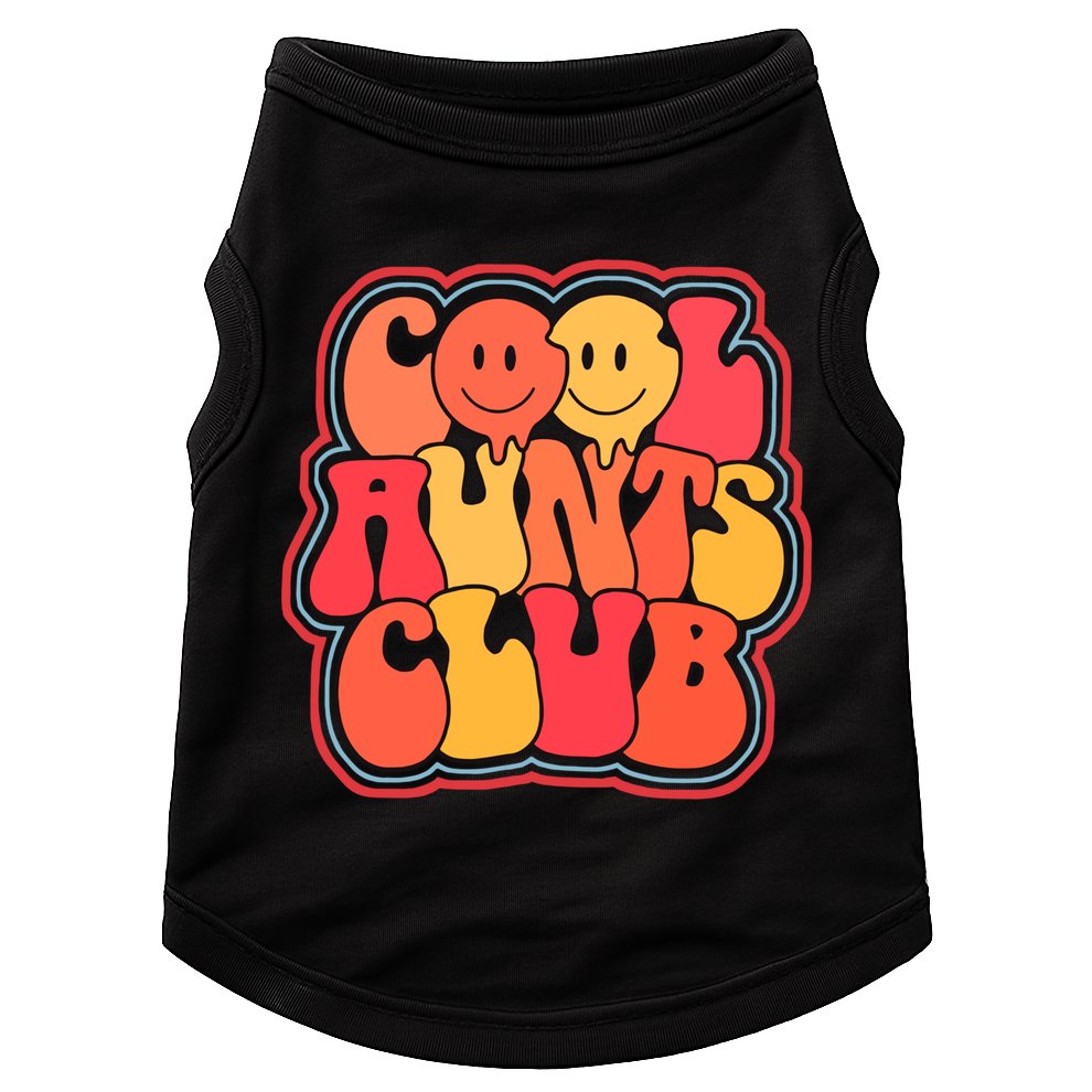 Cool Aunts Club Cute Groovy Aunt Life Auntie Gift Doggie Tank