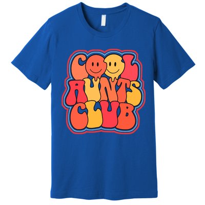 Cool Aunts Club Cute Groovy Aunt Life Auntie Gift Premium T-Shirt
