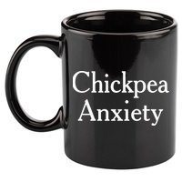 Chickpea Anxiety 11oz C Handle Ceramic Mug