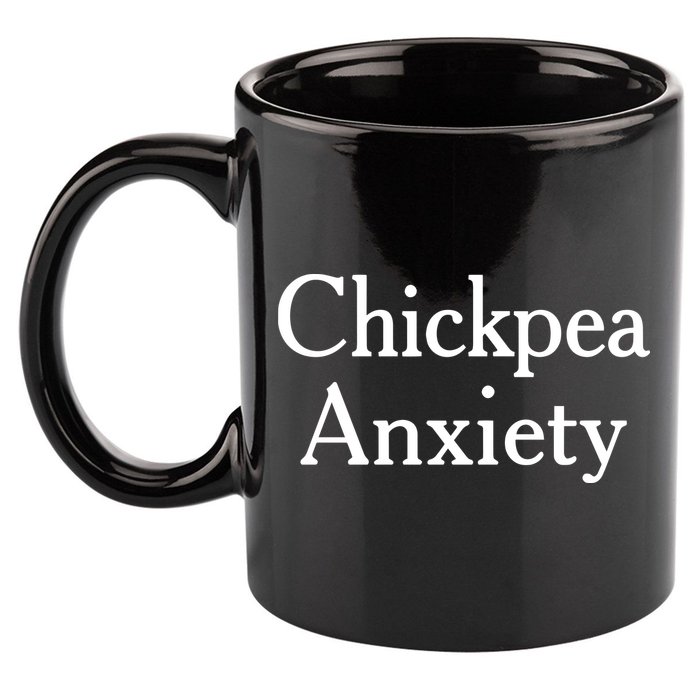 Chickpea Anxiety 11oz C Handle Ceramic Mug