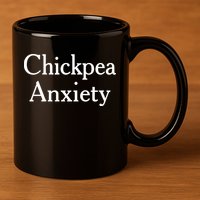 Chickpea Anxiety 11oz C Handle Ceramic Mug
