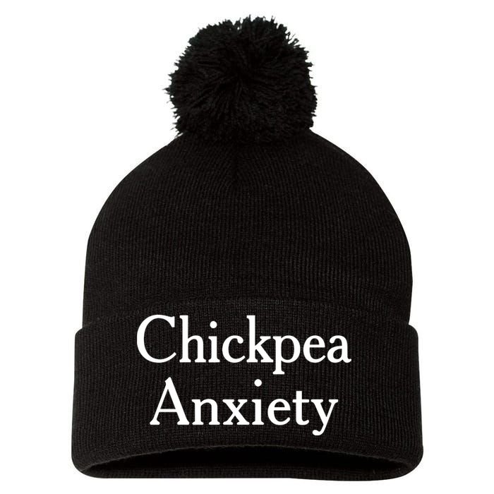 Chickpea Anxiety Pom Pom 12in Knit Beanie