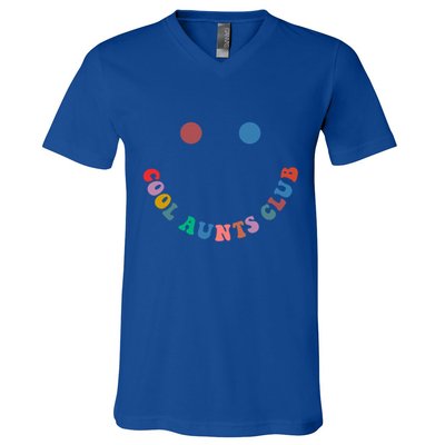 Cool Aunts Club Auntie Best Aunt Ever Gift For Aunt Both Sid Cool Gift V-Neck T-Shirt