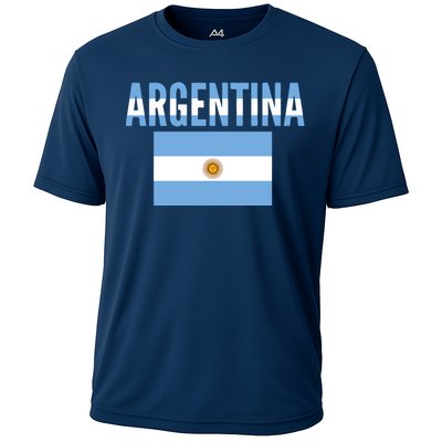 Cool Argentina Country Flag Soccer Cooling Performance Crew T-Shirt