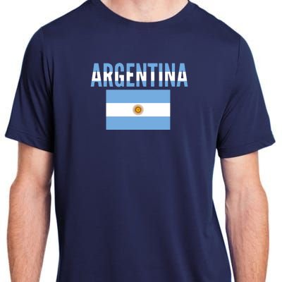 Cool Argentina Country Flag Soccer Adult ChromaSoft Performance T-Shirt