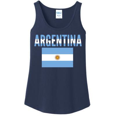 Cool Argentina Country Flag Soccer Ladies Essential Tank