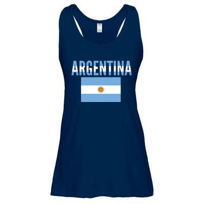 Cool Argentina Country Flag Soccer Ladies Essential Flowy Tank