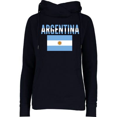 Cool Argentina Country Flag Soccer Womens Funnel Neck Pullover Hood