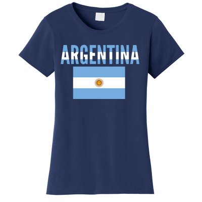 Cool Argentina Country Flag Soccer Women's T-Shirt