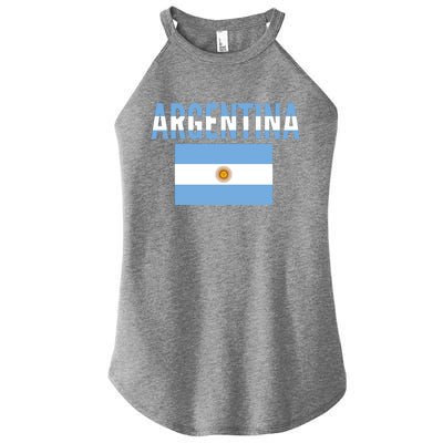 Cool Argentina Country Flag Soccer Women's Perfect Tri Rocker Tank