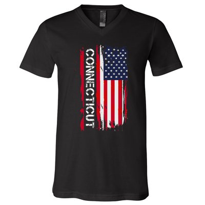 Connecticut America V-Neck T-Shirt