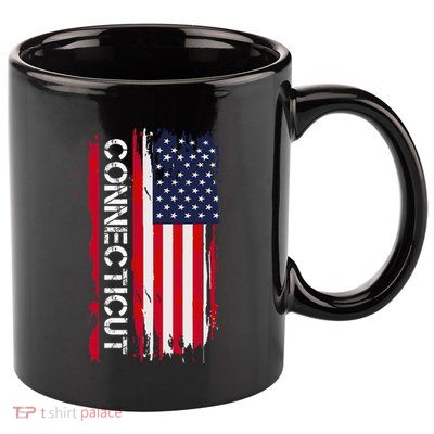 Connecticut America 11oz C Handle Ceramic Mug