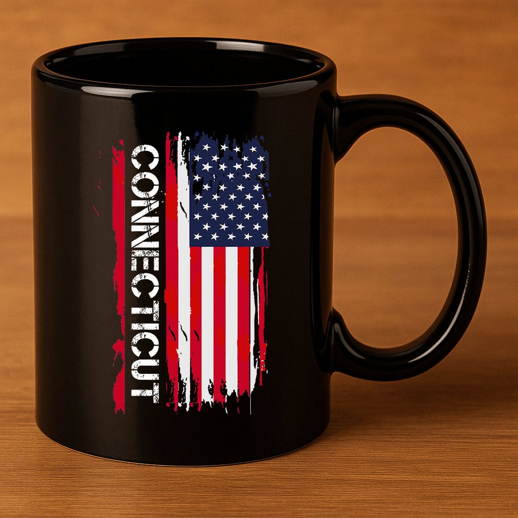 Connecticut America 11oz C Handle Ceramic Mug
