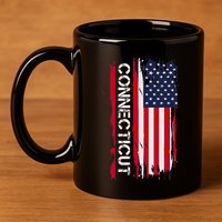 Connecticut America 11oz C Handle Ceramic Mug