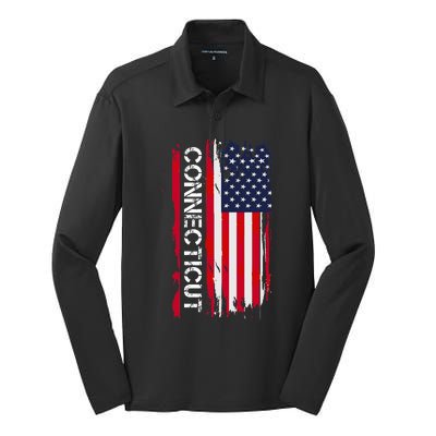 Connecticut America Silk Touch Performance Long Sleeve Polo