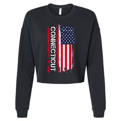 Connecticut America Cropped Pullover Crew